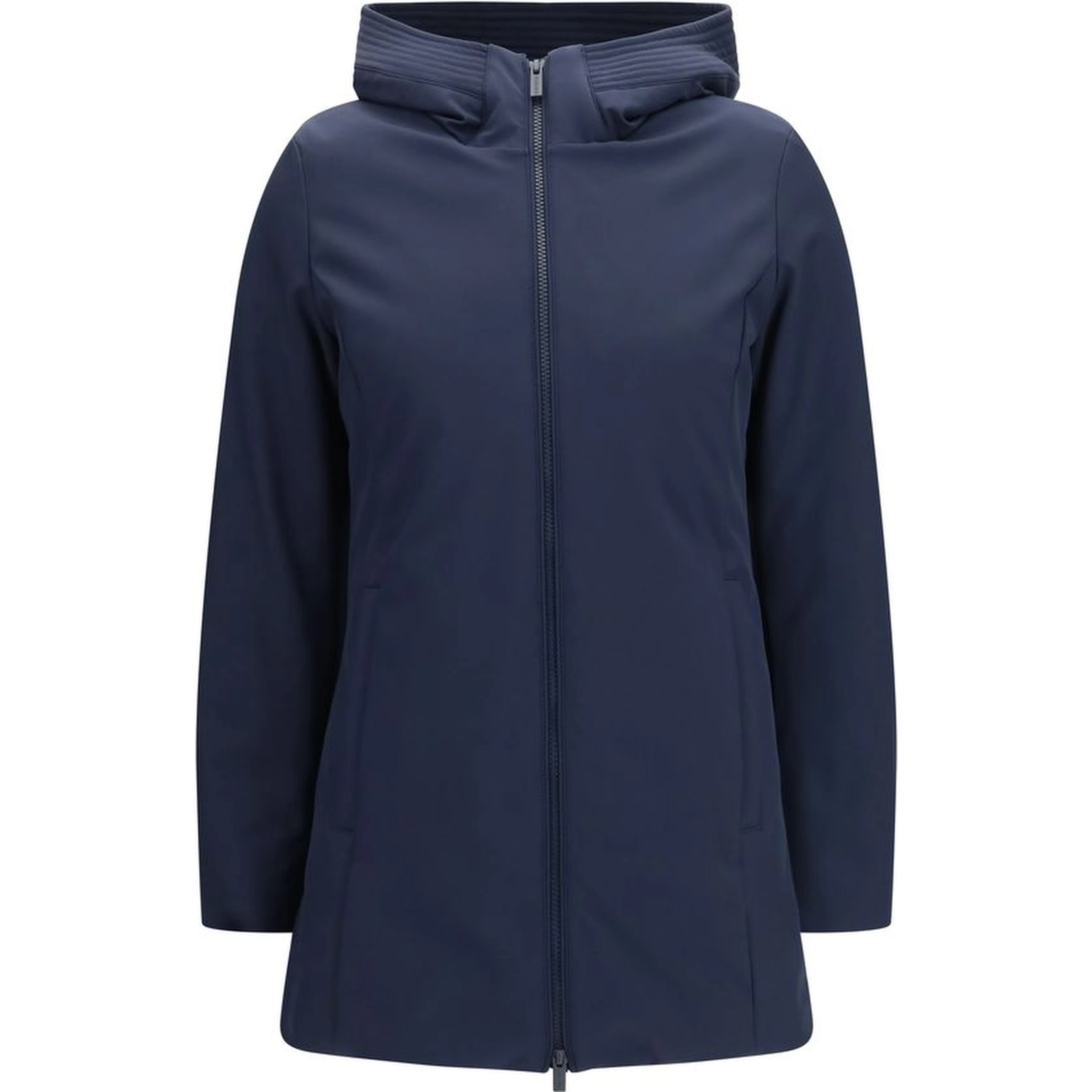 Blue Polyester Parka