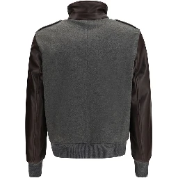Gray Cashmere Bomber
