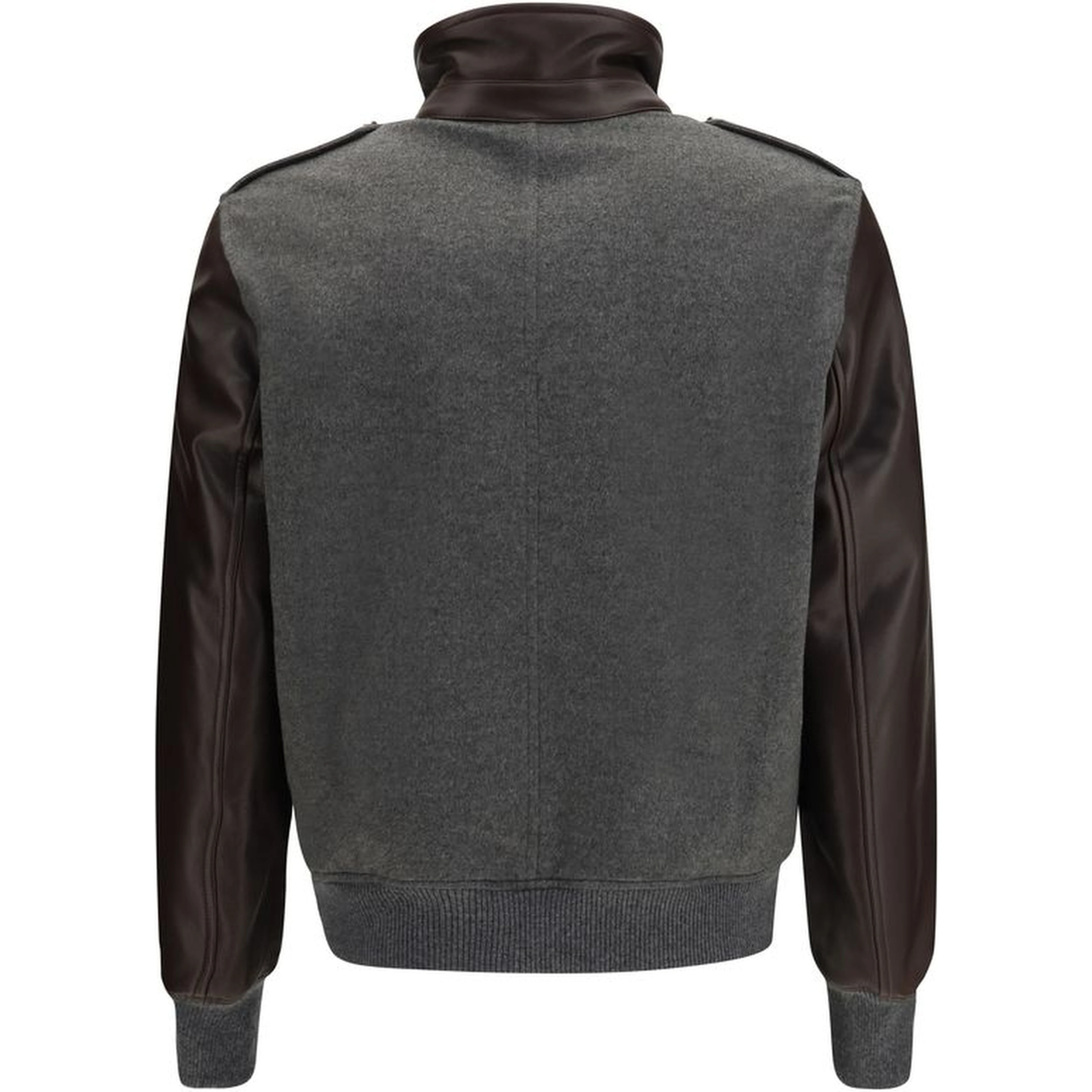 Gray Cashmere Bomber