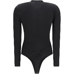 Black Polyester Bodysuit