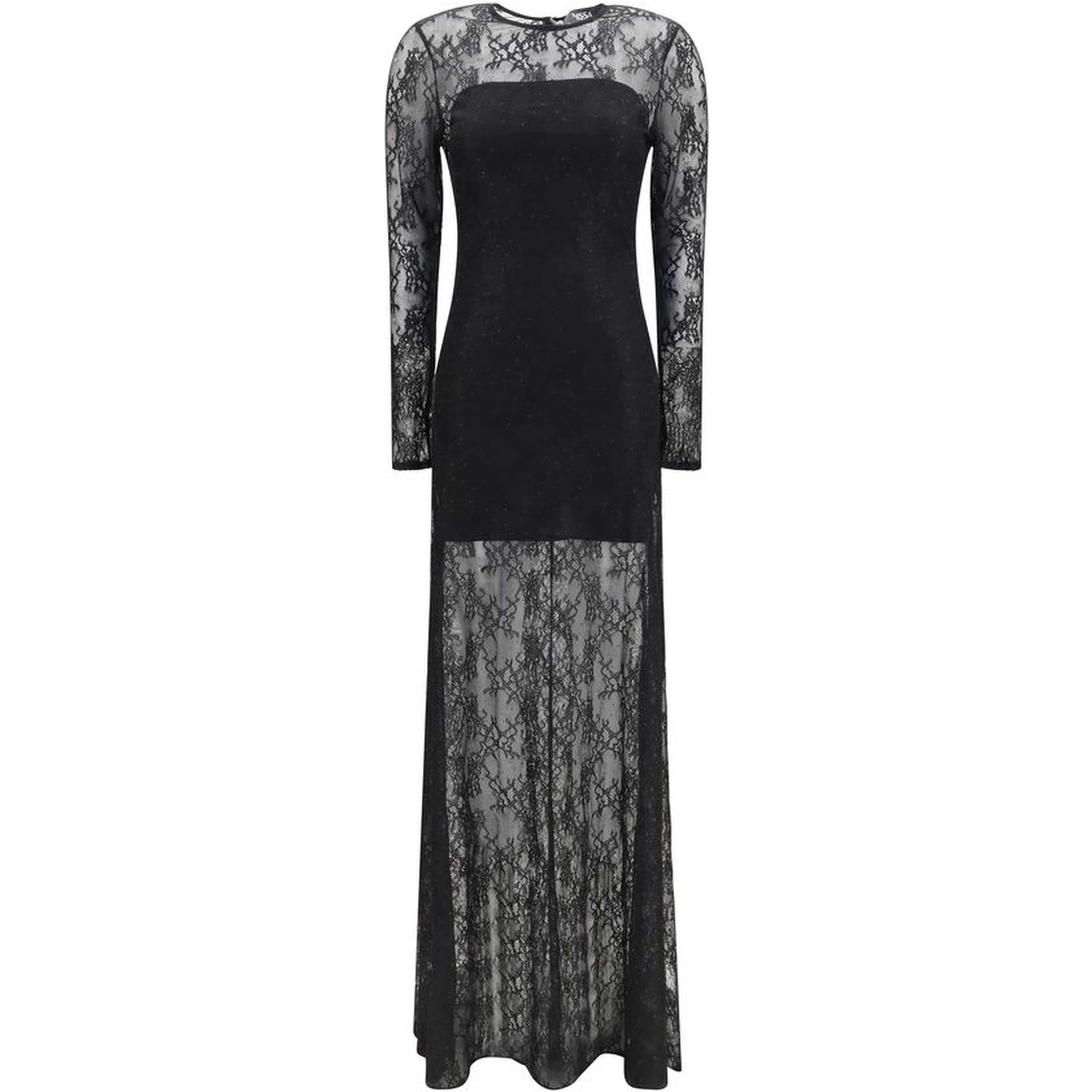 Black Polyester Cocktail Dress