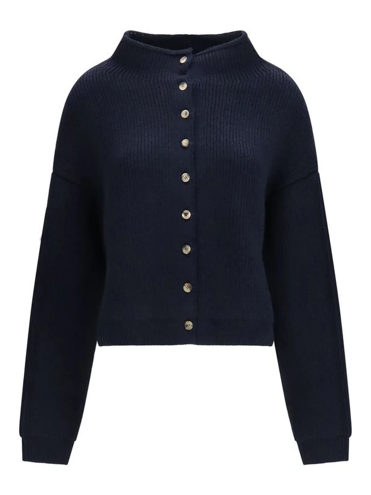 Blue Cashmere Cardigan