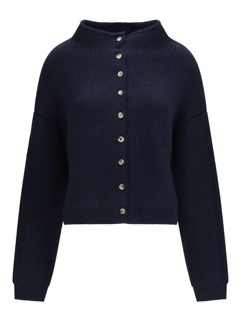 Blue Cashmere Cardigan