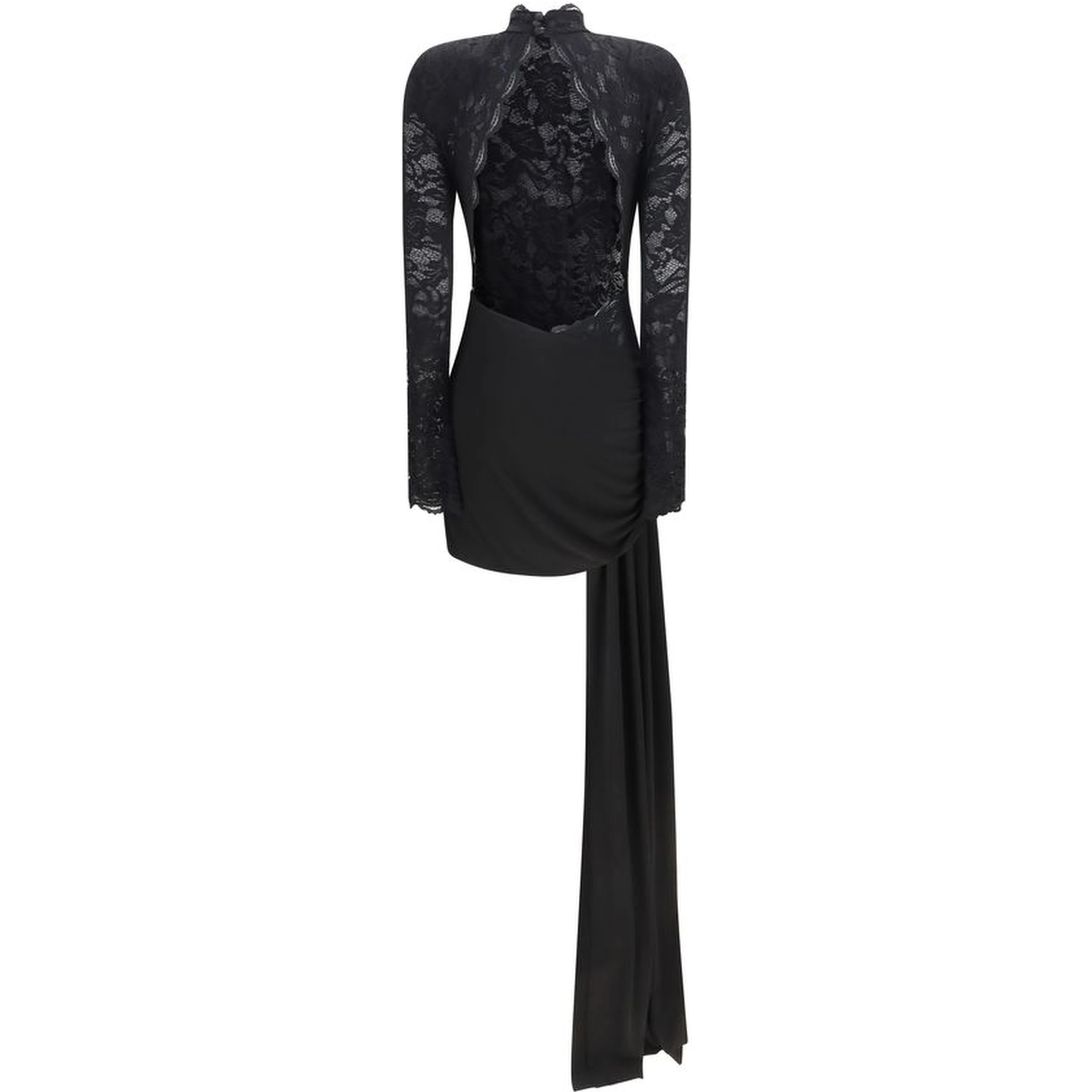 Black Nylon Cocktail Dress