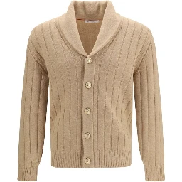 Beige Cashmere Cardigan
