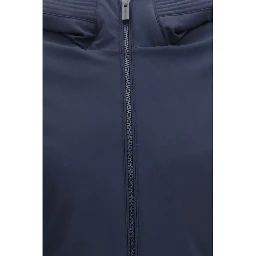 Blue Polyester Parka