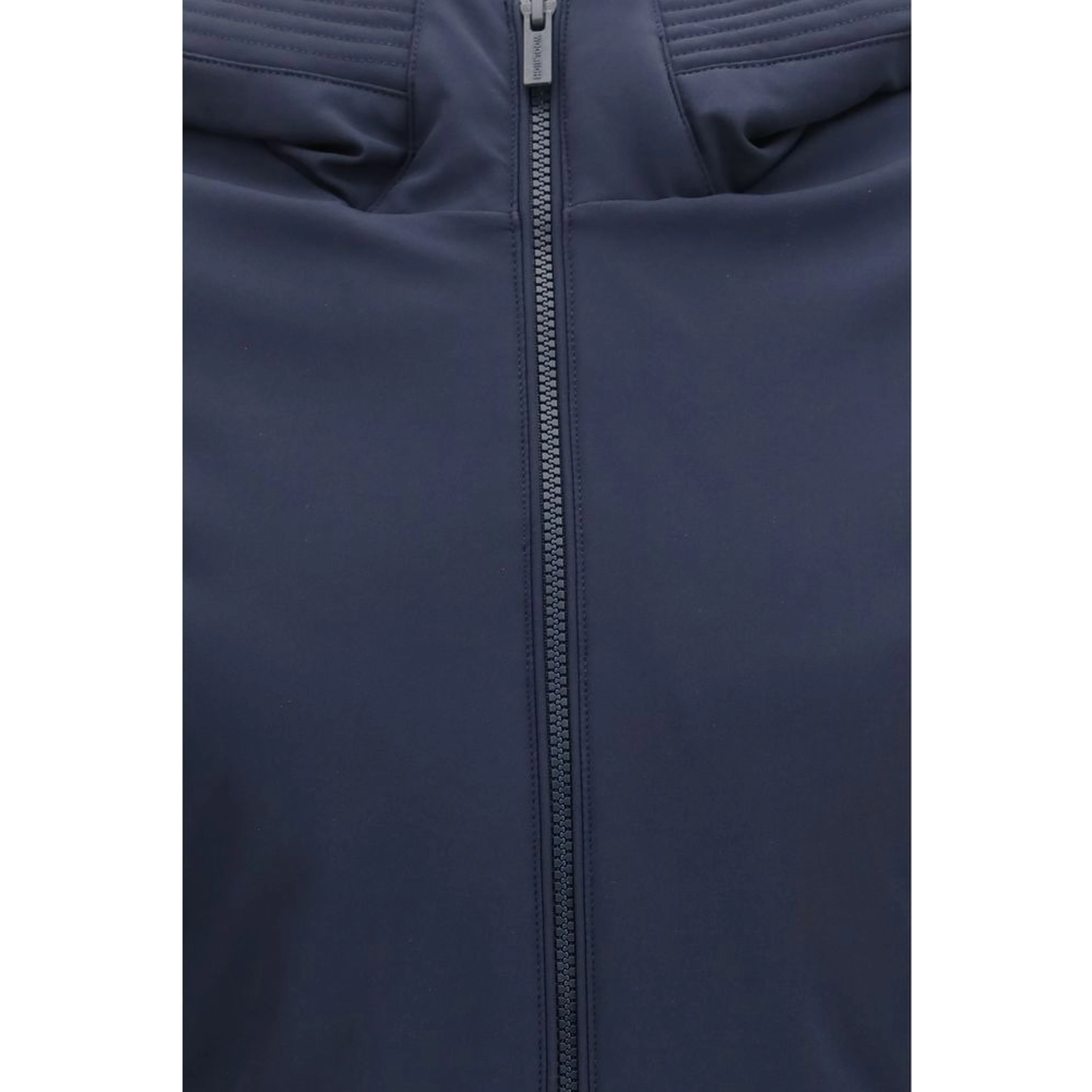Blue Polyester Parka