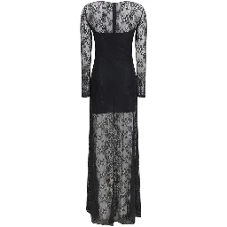 Black Polyester Cocktail Dress