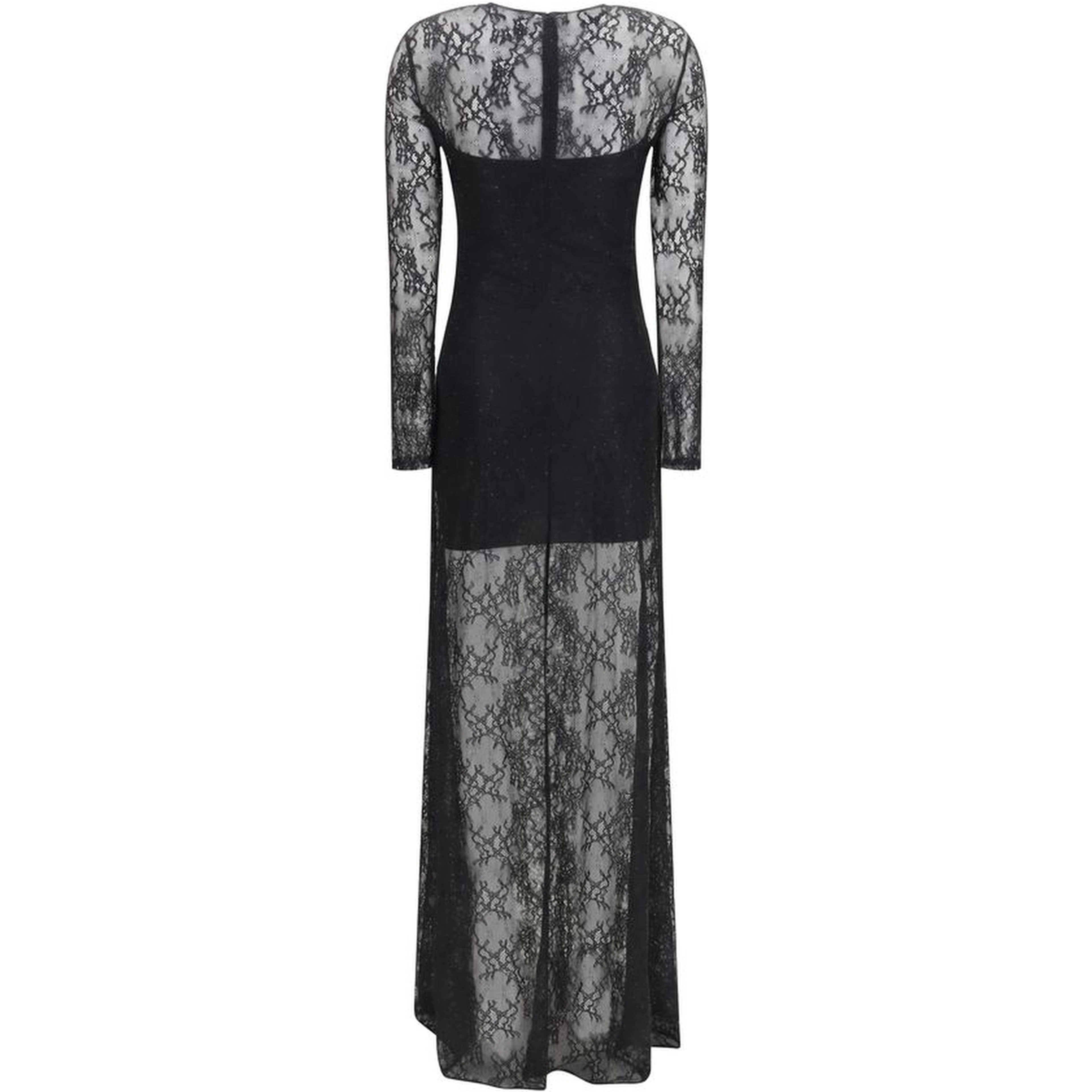 Black Polyester Cocktail Dress