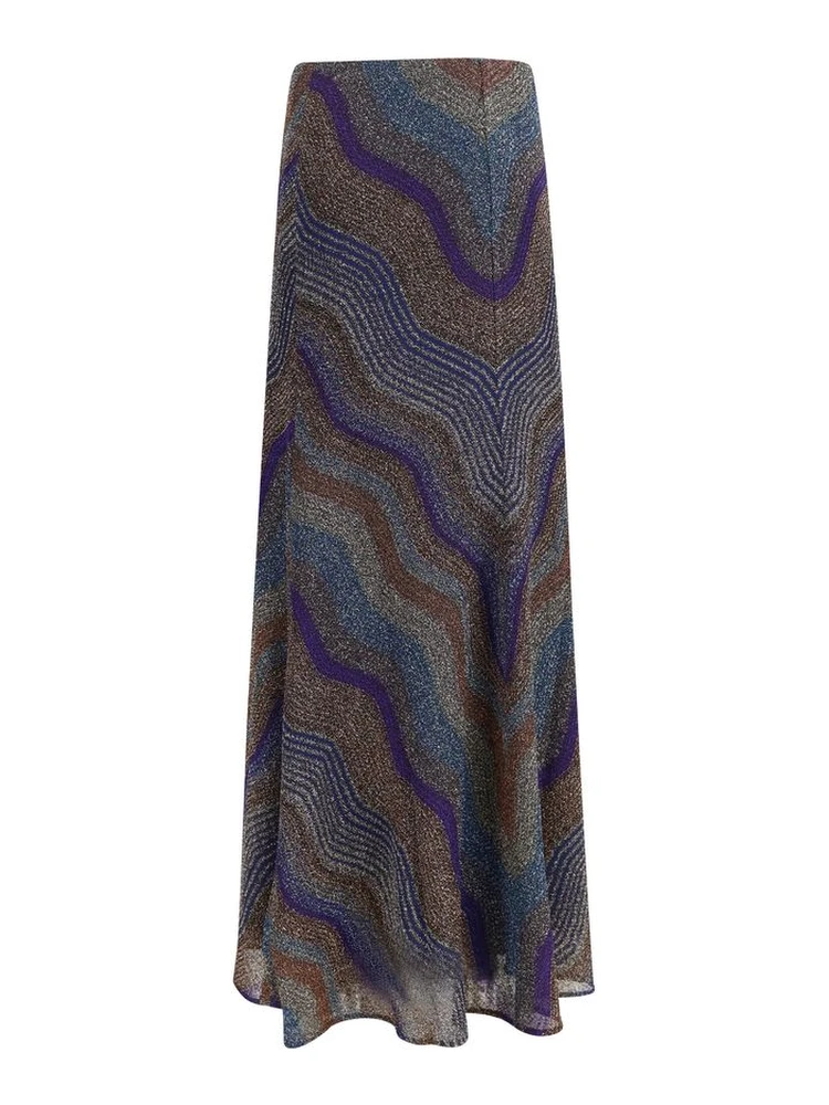 Multicolor Viscose Long Skirt alternative