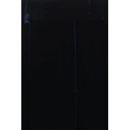 Blue Viscose Casual Pants