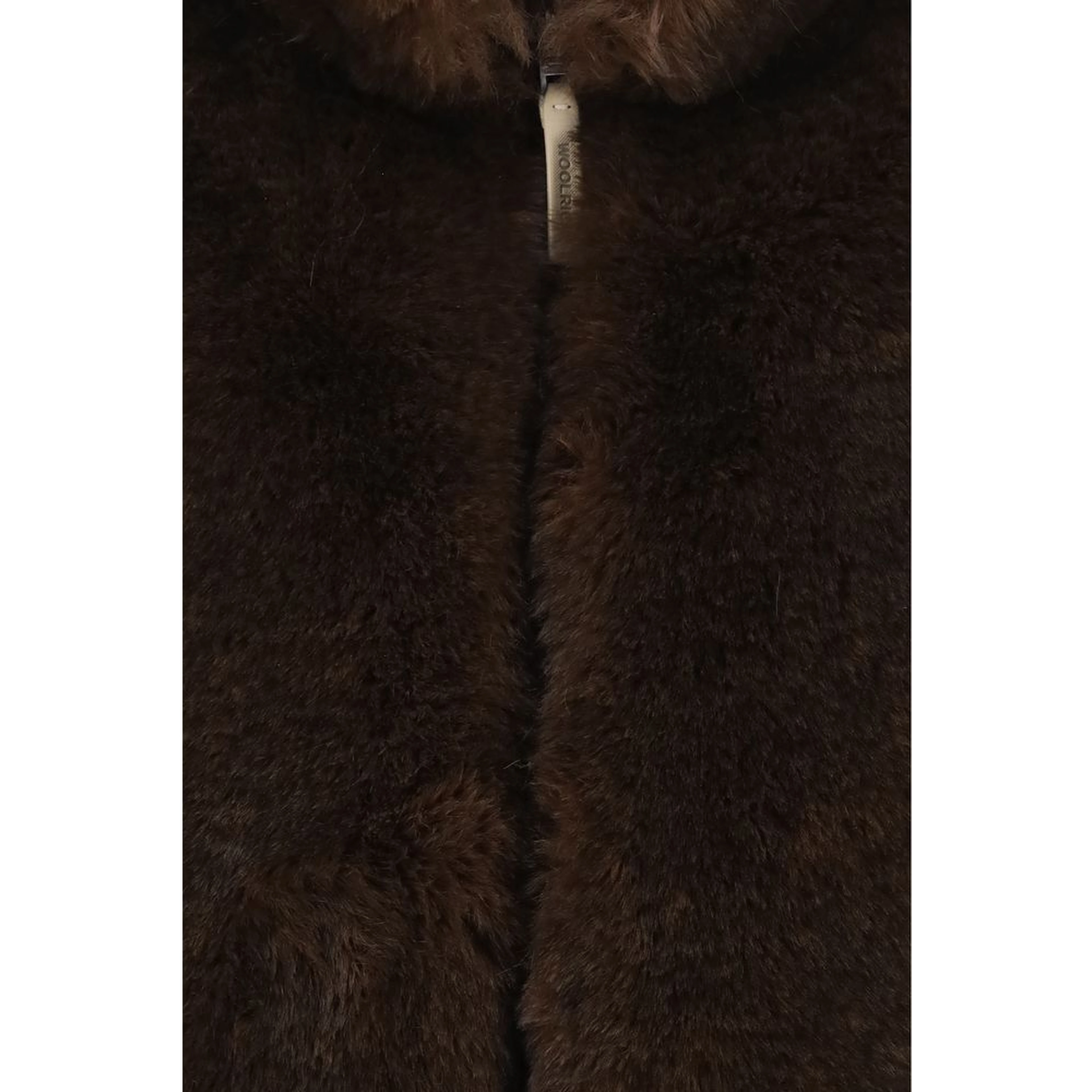 Brown Polyester Sleeveless Jacket