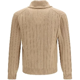 Beige Cashmere Cardigan