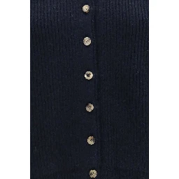 Blue Cashmere Cardigan