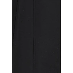 Black Polyester Casual Pants