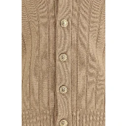 Beige Cashmere Cardigan