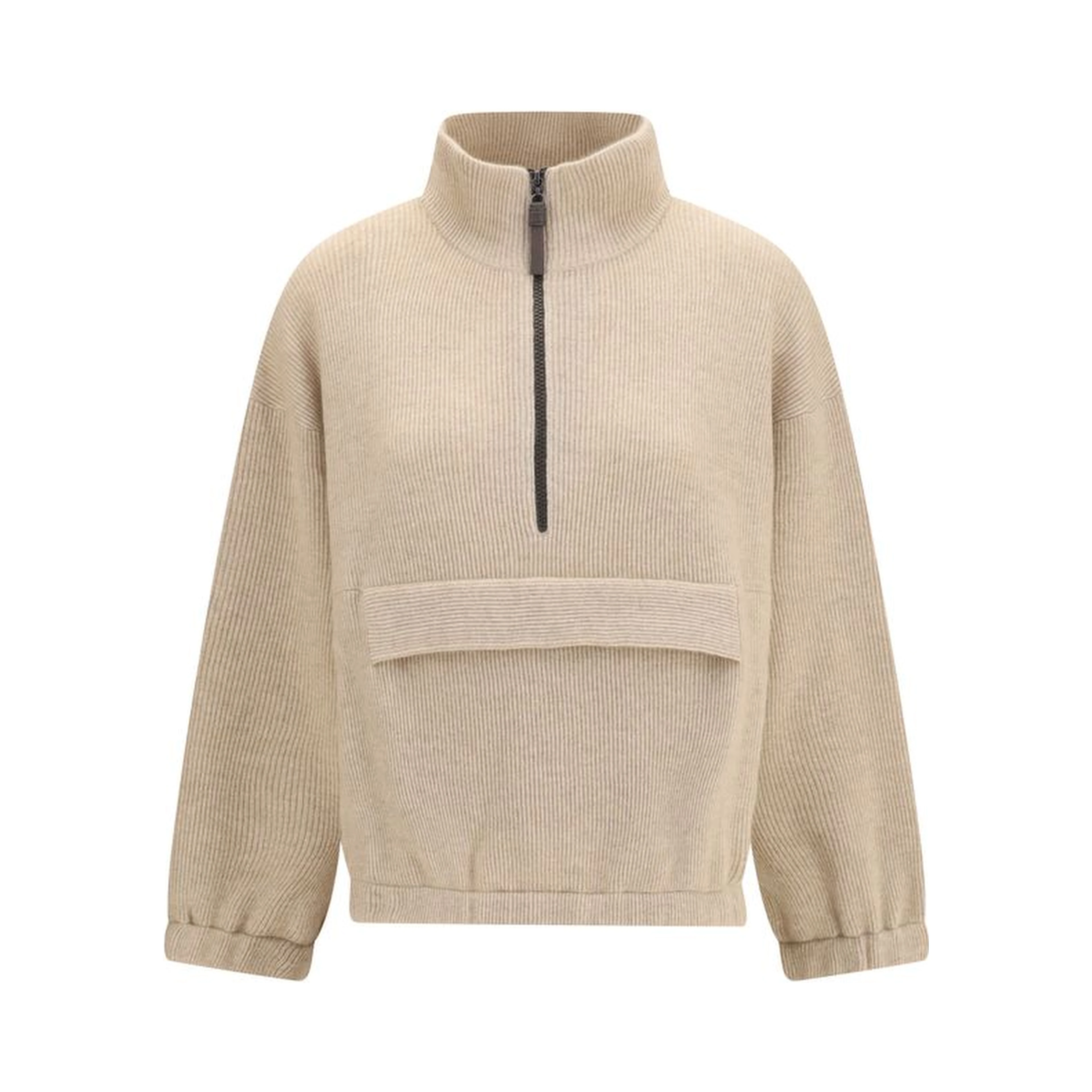 Beige Cashmere Sweatshirt