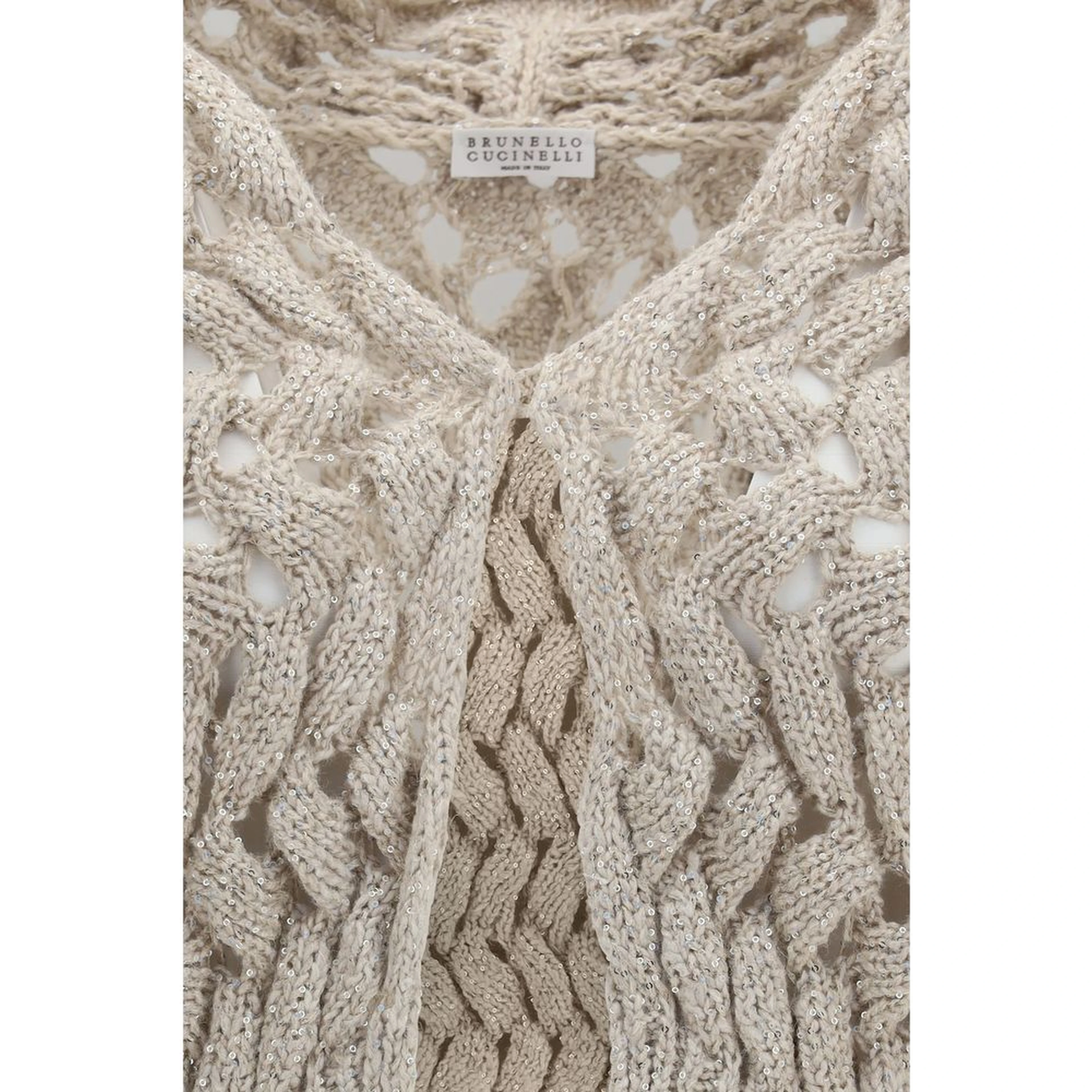 Beige Silk Cardigan
