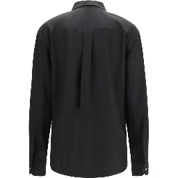 Black Cotton Dress Shirt