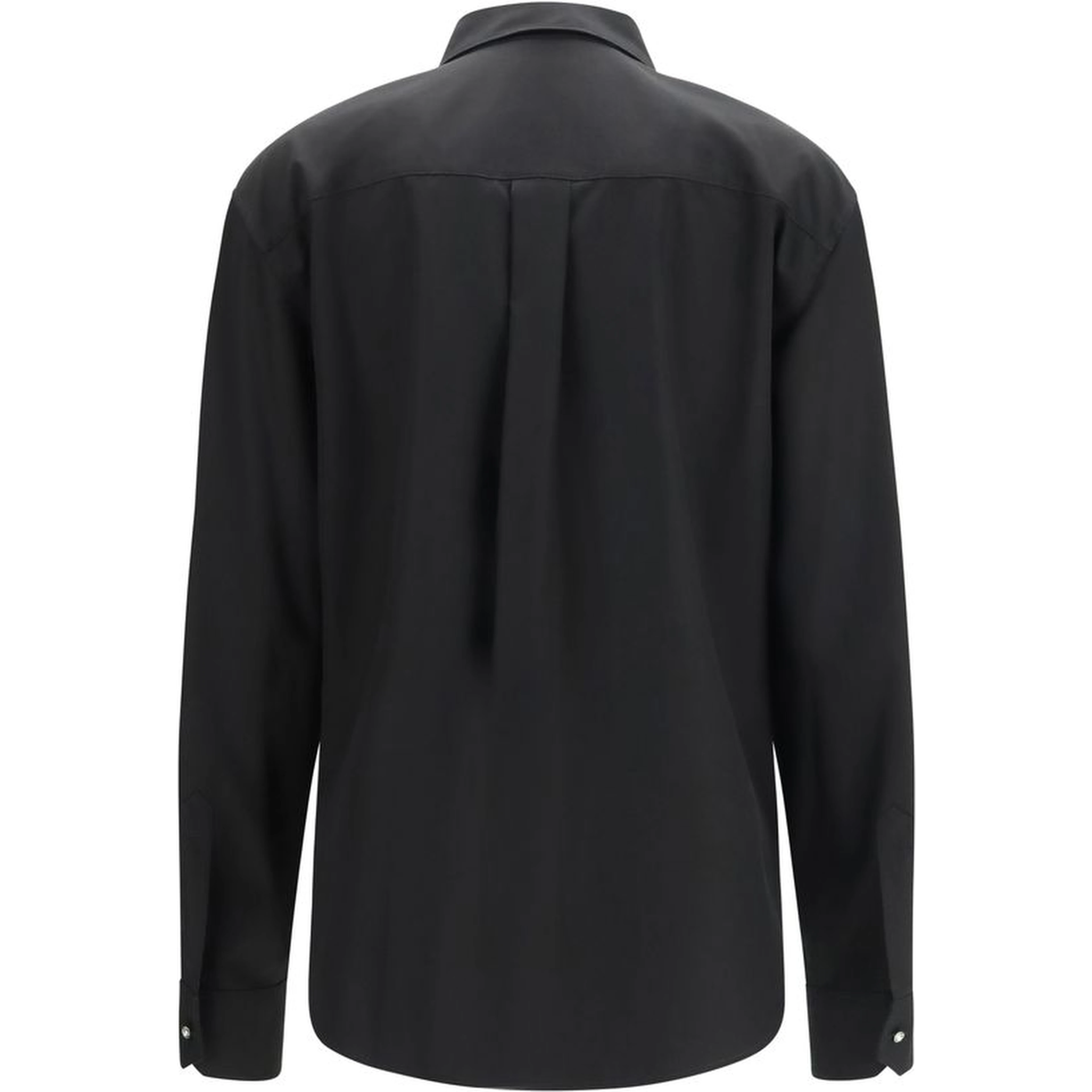 Black Cotton Dress Shirt