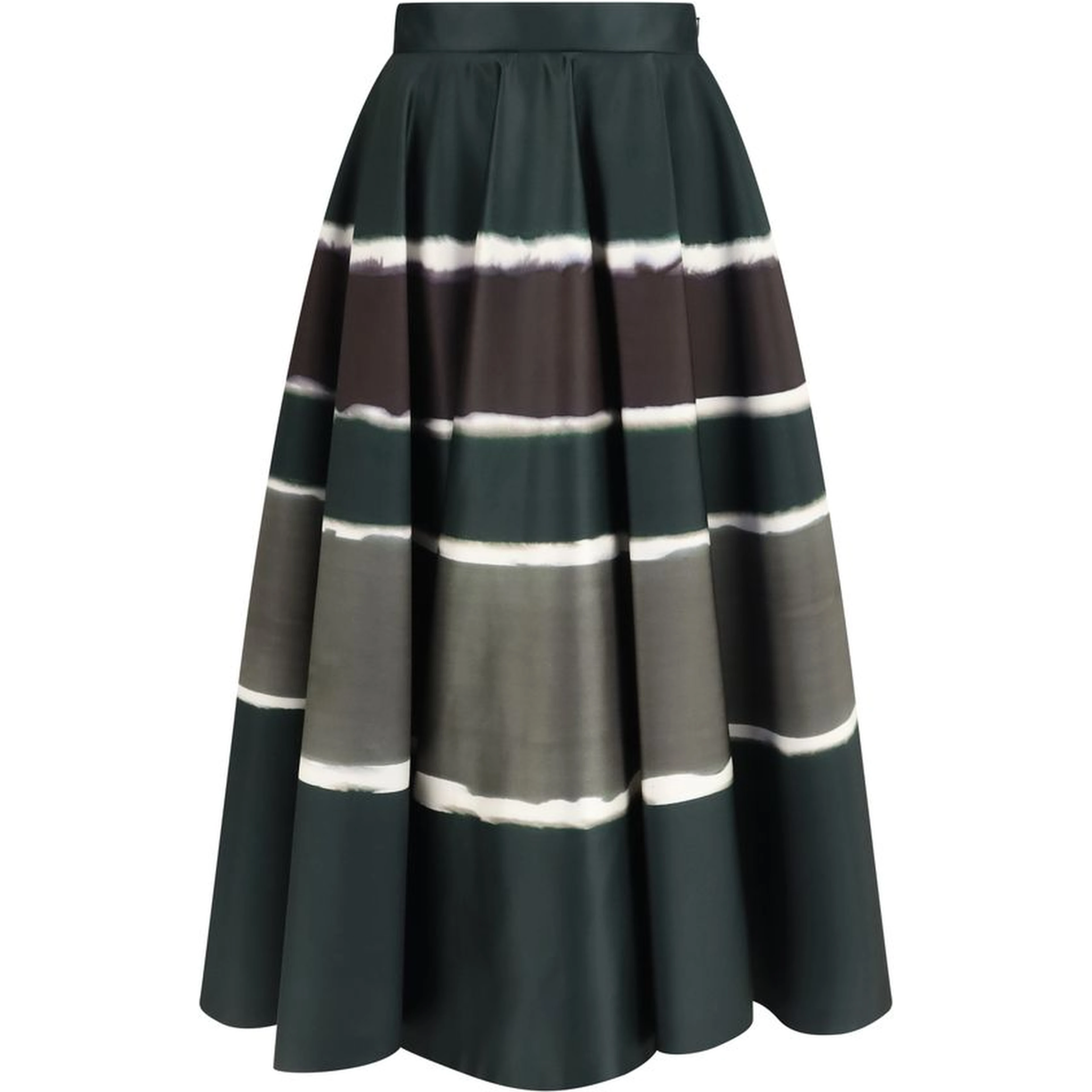 Multicolor Polyester Long Skirt