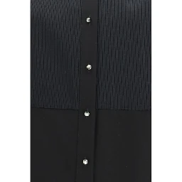Black Cotton Dress Shirt