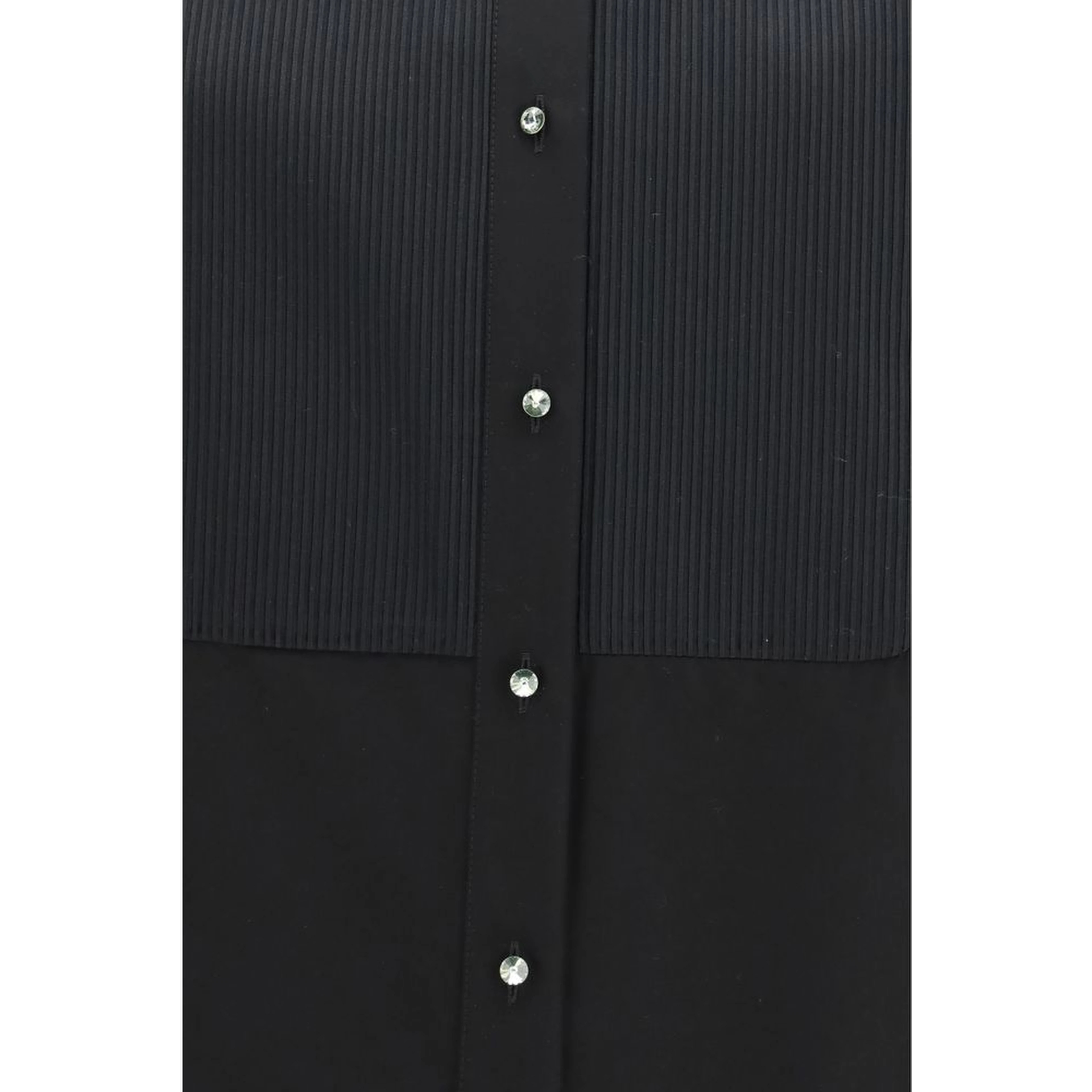 Black Cotton Dress Shirt