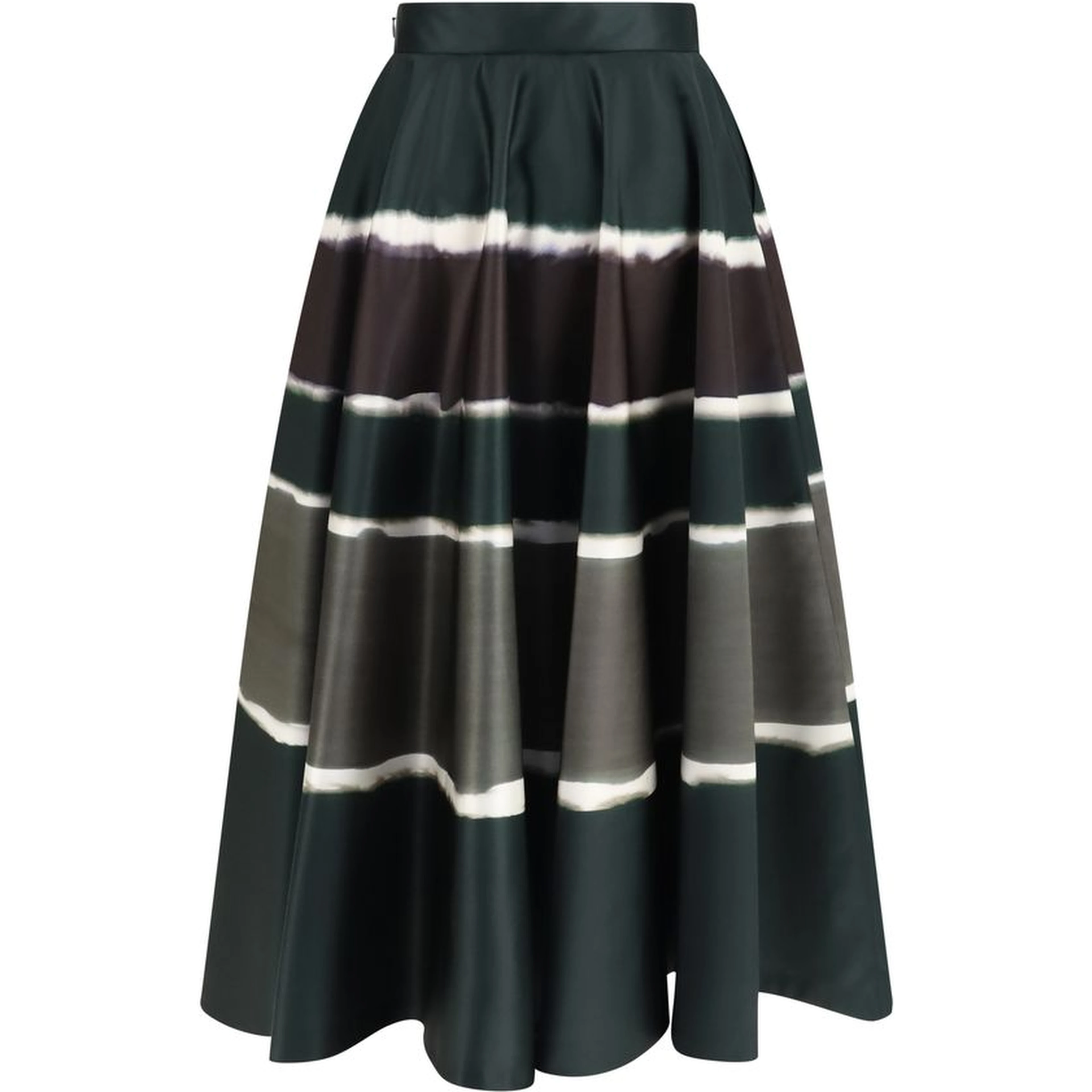 Multicolor Polyester Long Skirt