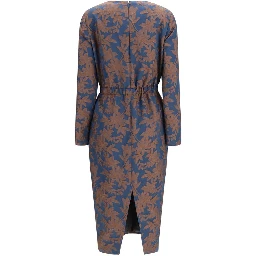 Multicolor Polyester Cocktail Dress