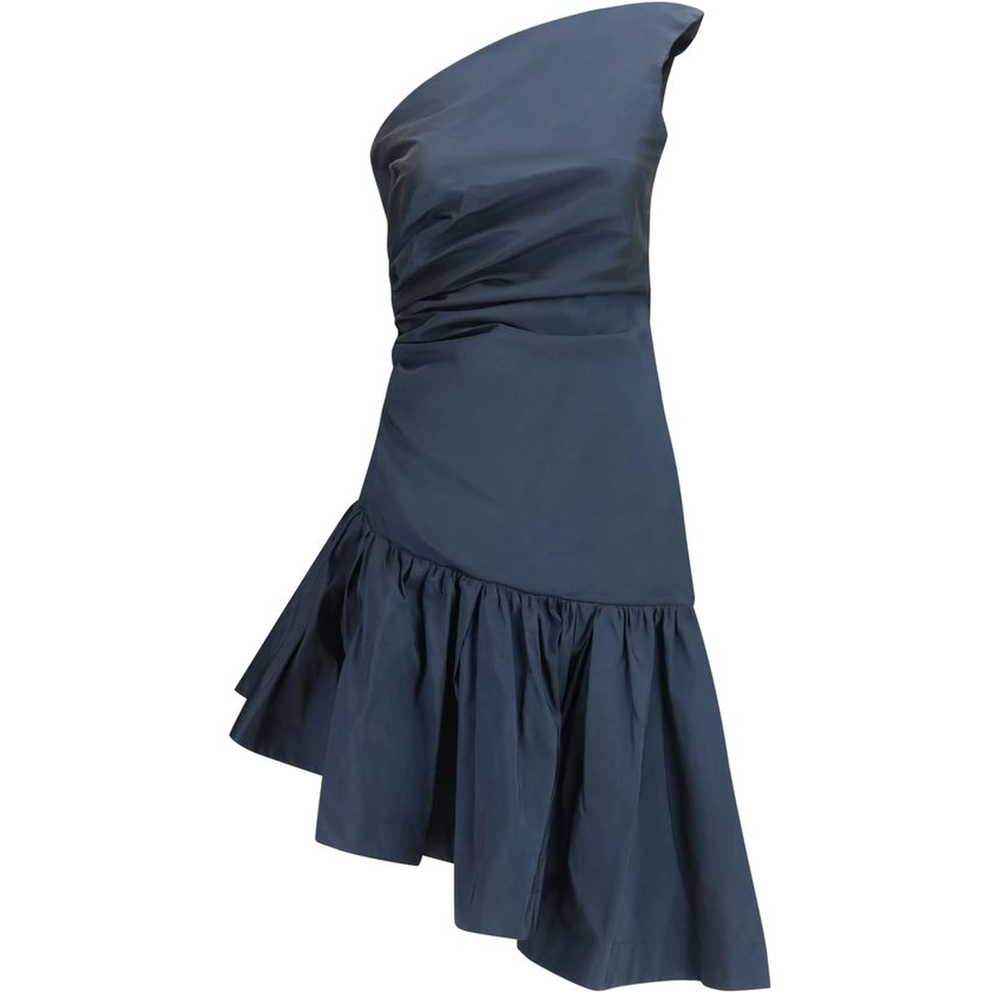 Blue Polyester Cocktail Dress