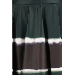 Multicolor Polyester Long Skirt