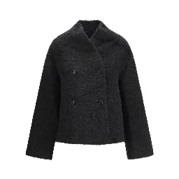 Black Alpaca Vicugna Pacos Jacket