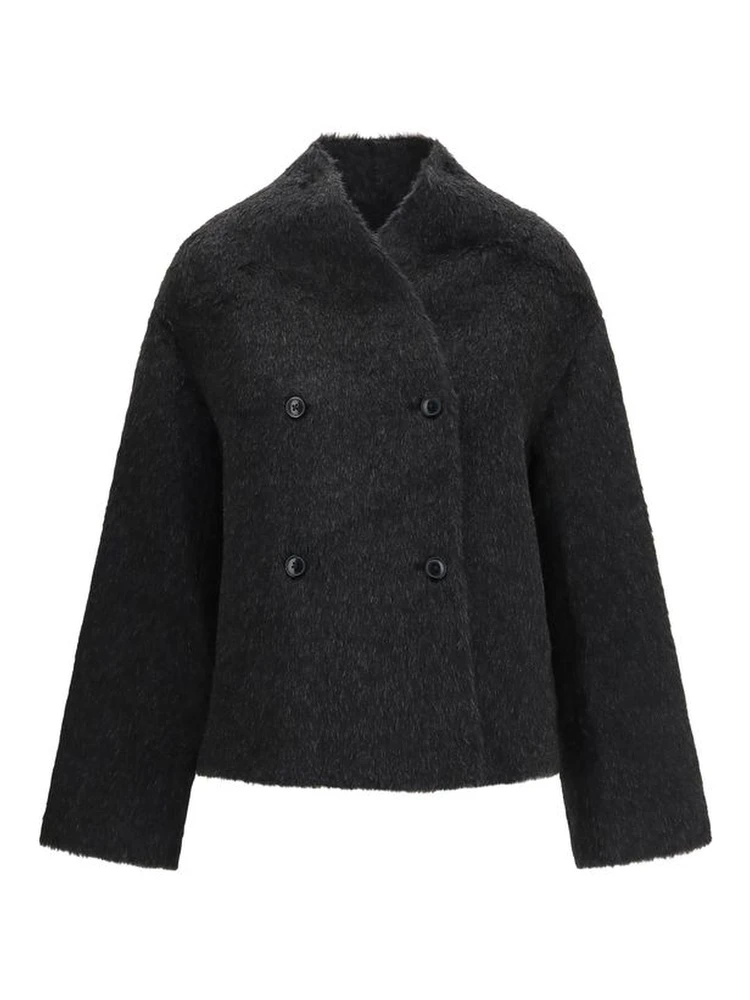 Black Alpaca Vicugna Pacos Jacket
