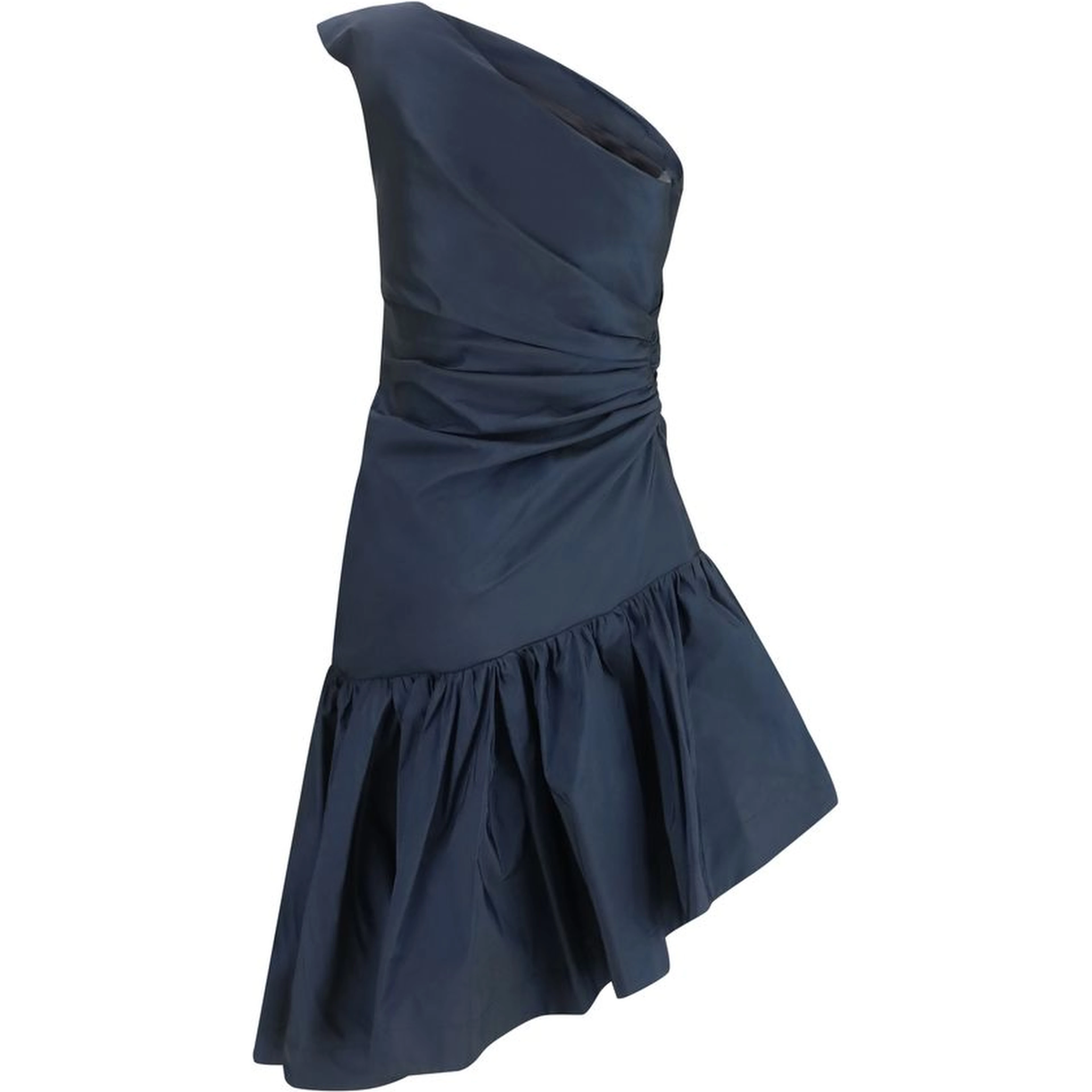 Blue Polyester Cocktail Dress