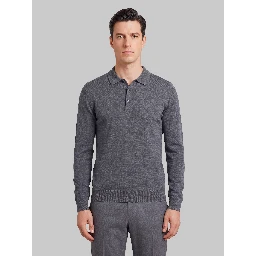 Belper polo in charcoal