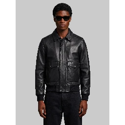 Black aviator bomber