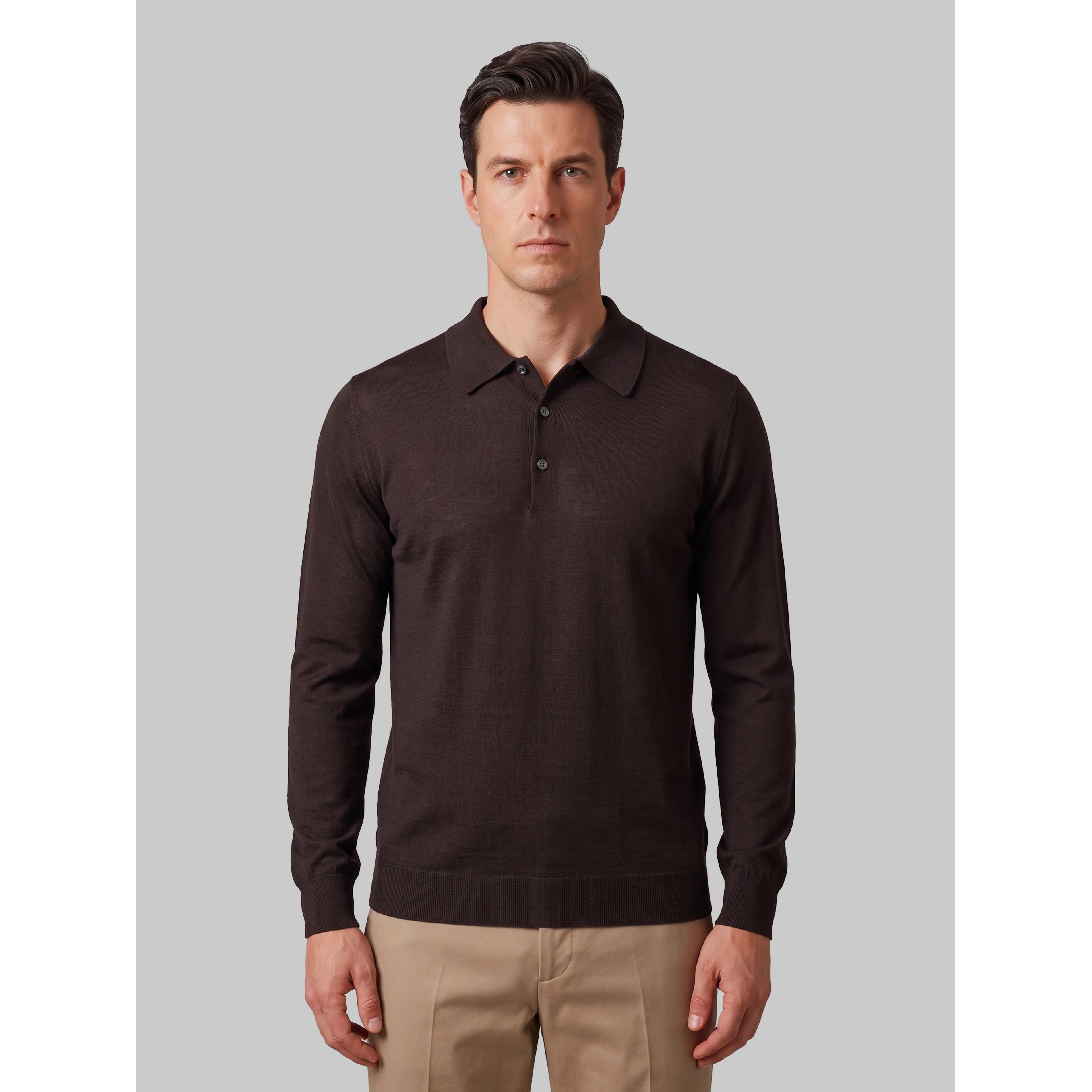 Belper polo in Faulkner brown