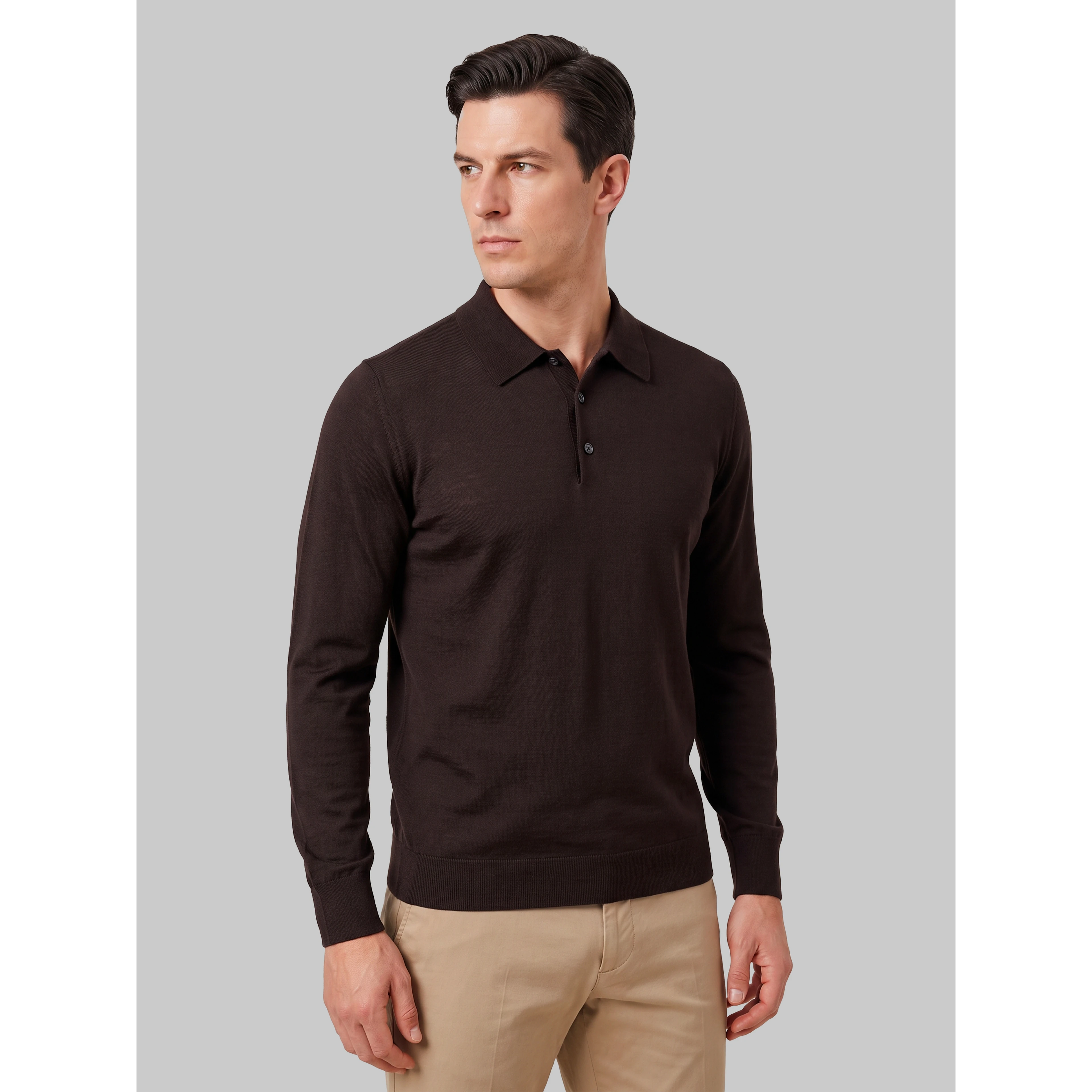 Belper polo in Faulkner brown