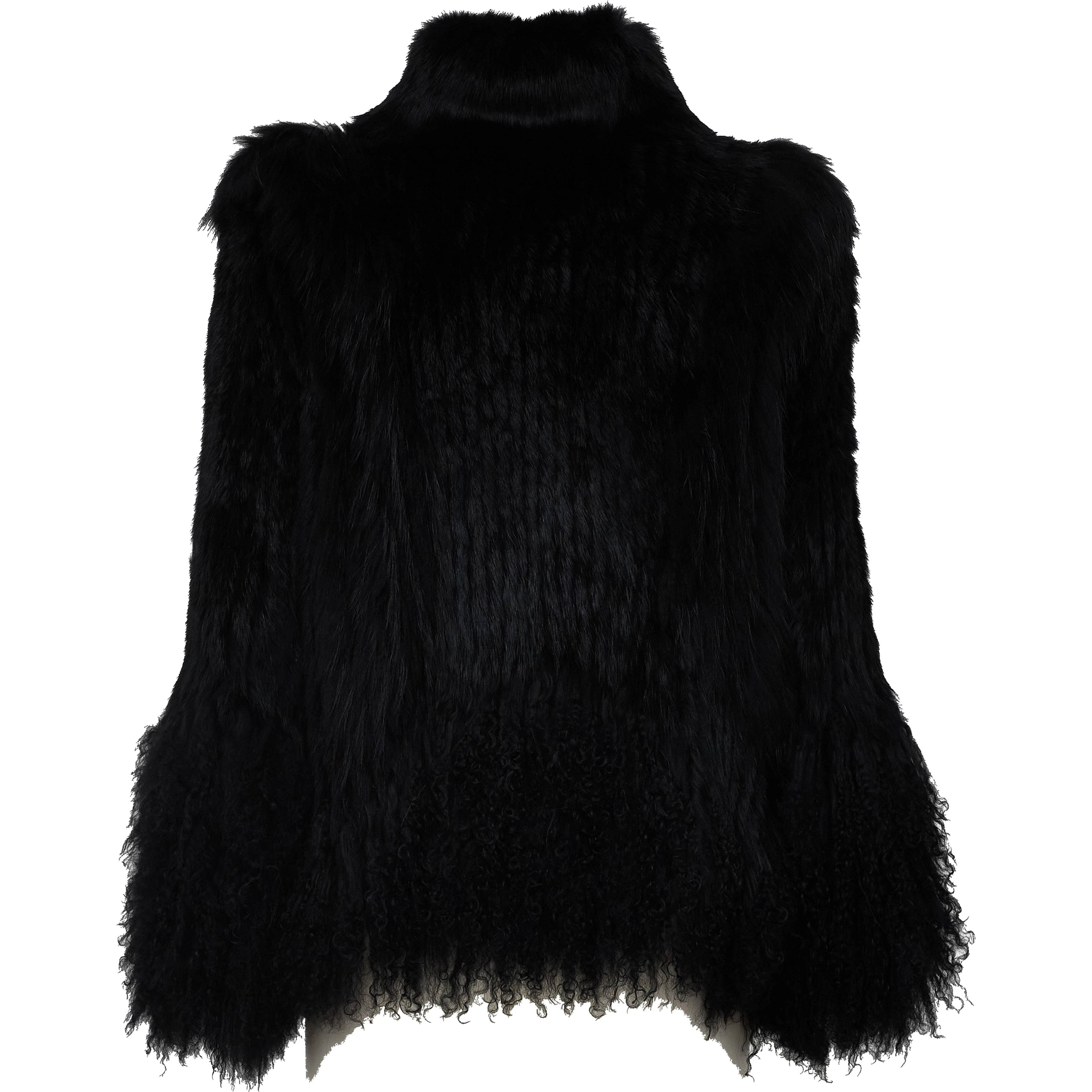 Giacca Pelliccia Tricot