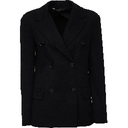 Blazer Gloria In Jersey Micropiquet Di Lana, Cotone