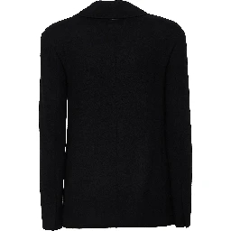 Blazer Gloria In Jersey Micropiquet Di Lana, Cotone