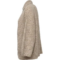 Maglia Cardigan Con Colletto