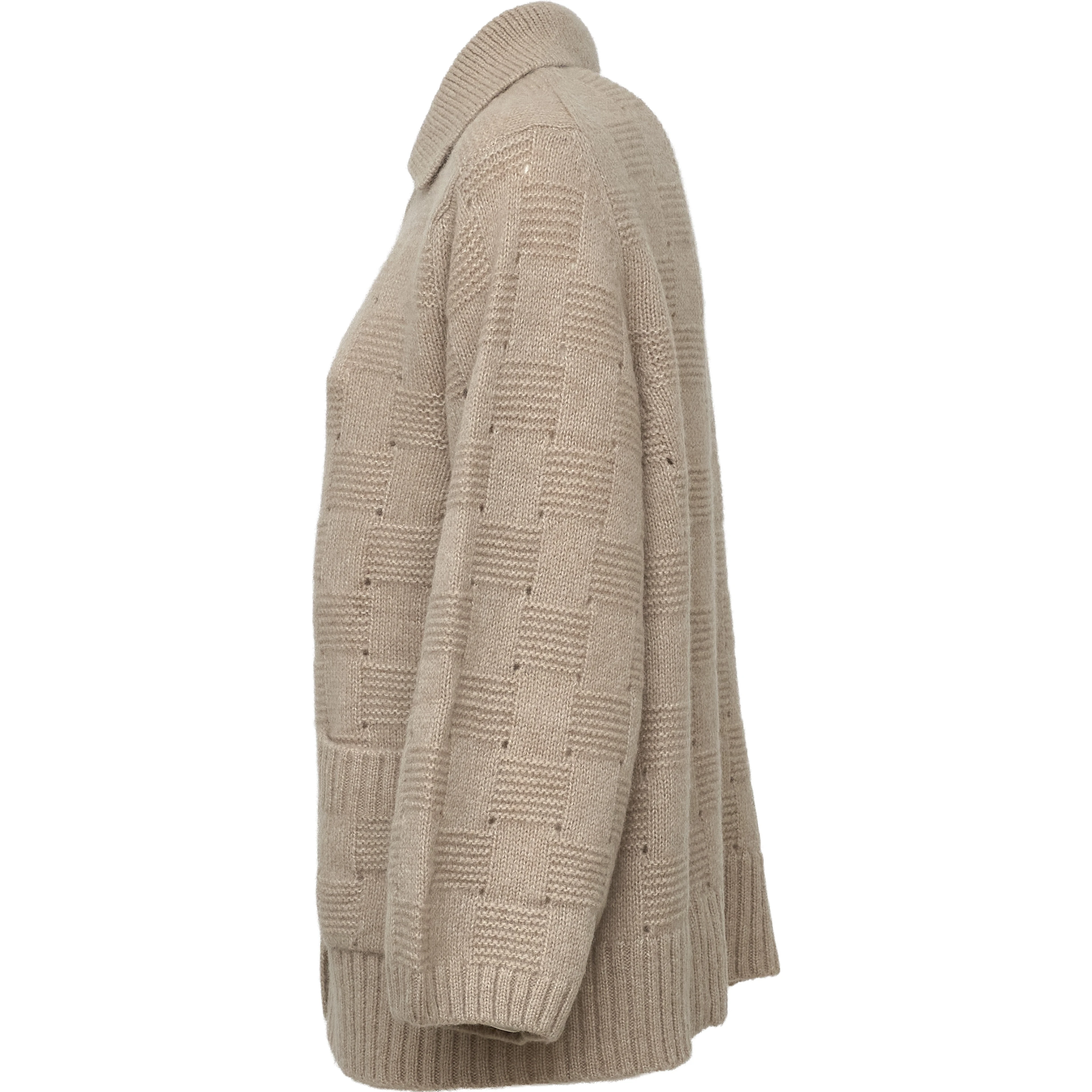 Maglia Cardigan Con Colletto