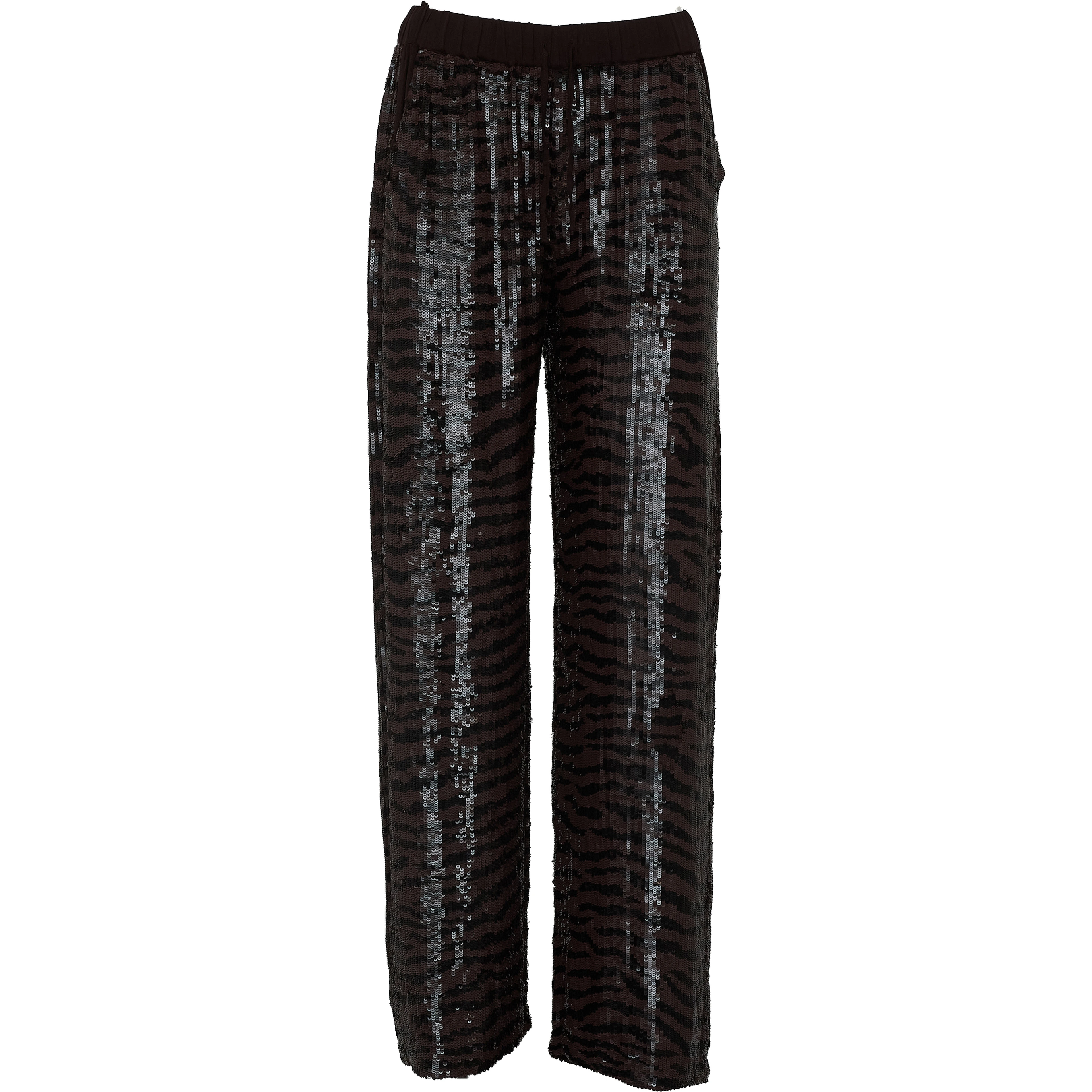 Pantaloni Full Paillettes Zebra