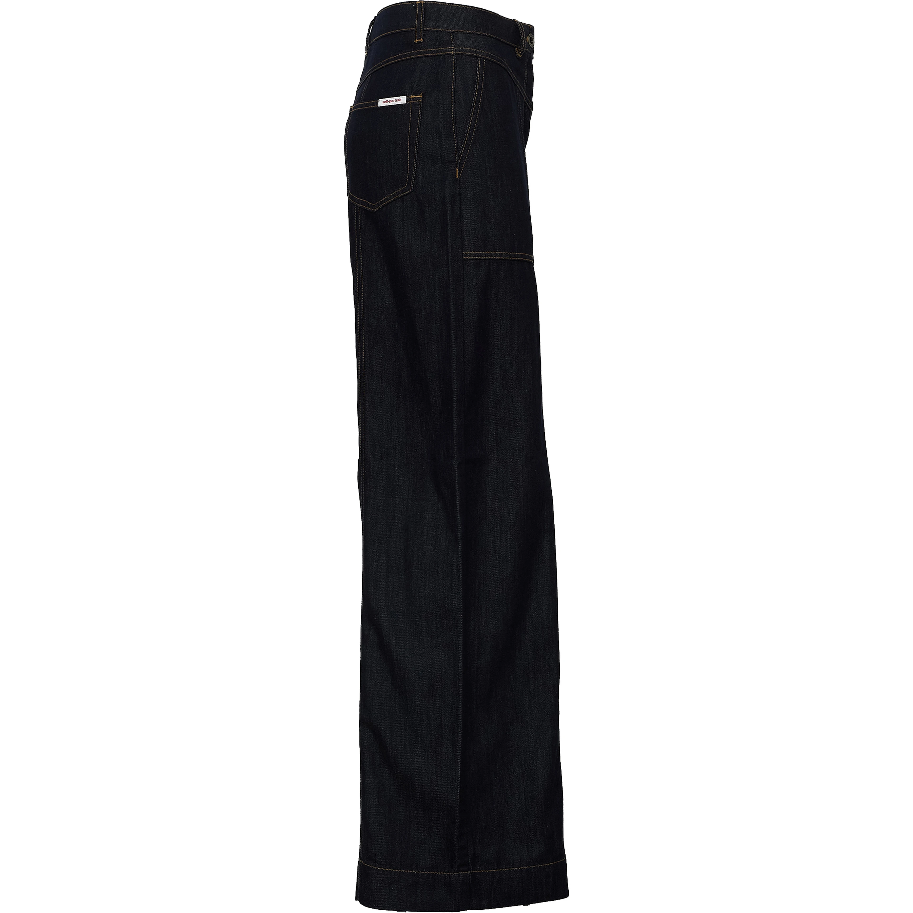 Indigo Denim Straight Leg Jeans