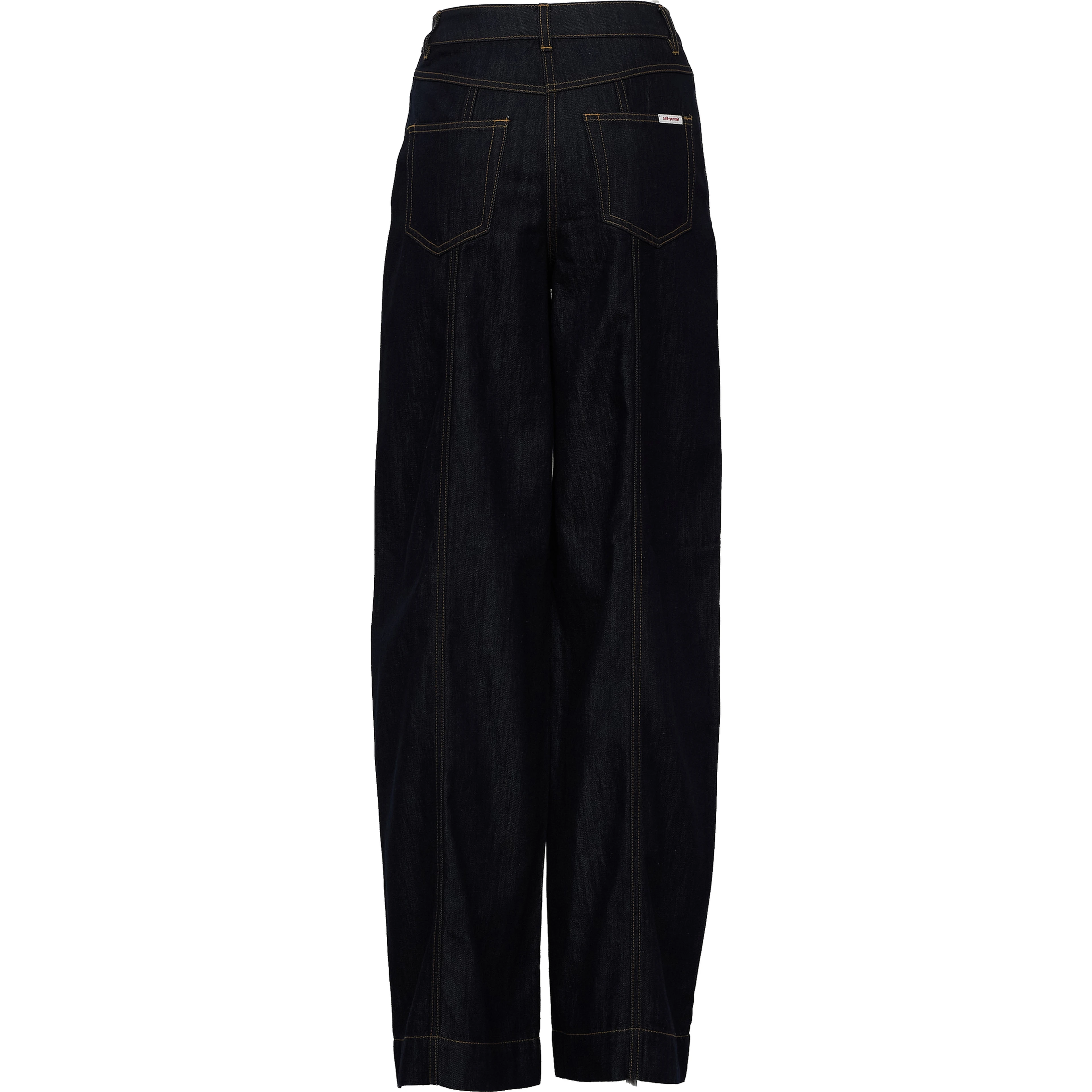 Indigo Denim Straight Leg Jeans