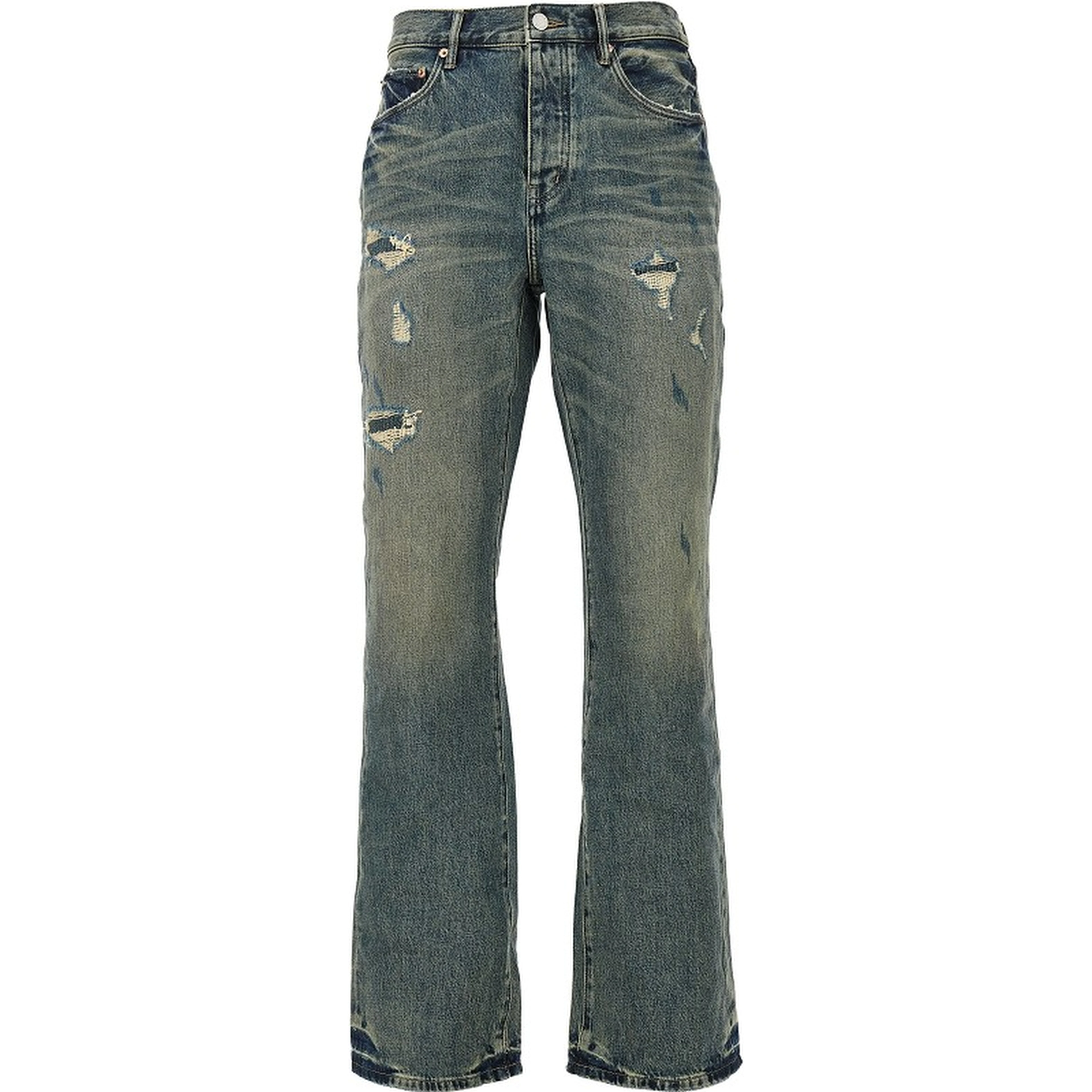 Quilted Destroy 'P026' jeans