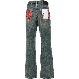 Quilted Destroy 'P026' jeans