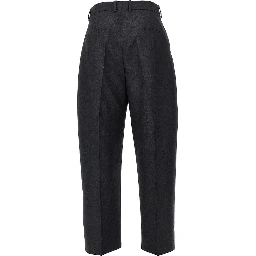 Pleated Hopsack pants