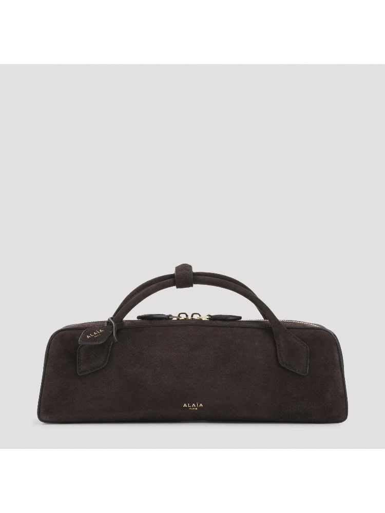Alaïa Teckel Suede Clutch